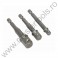 RAIDER Set 3 adaptori hexagon 1/4 la patrat 1/4, 3/8 si 1/2