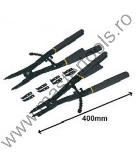 TOOLHUB Set de 2 clesti cu capuri interschimbabile pentru sigurante 400 mm