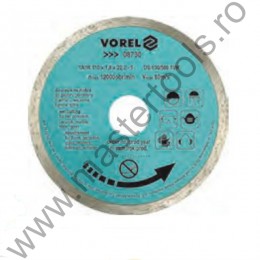 08735 VOREL Disc diamantat continuu pentru ceramica 230x22.2x2.6x5mm