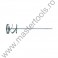 09056 VOREL Mixer pentru vopsea nichelat turbo, diametru 100 mm