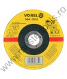 08635 VOREL Disc abraziv pentru debitat metale, 125 x 22.2 x 2.5 mm