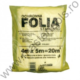 09462 VOREL Folie de protectie 4 x 5 m, pentru vopsit