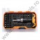 GADGET Trusa surubelnita cu clichet maner T 2 in 1 cu biti 61 piese