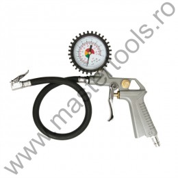 81650 VOREL Pistol de aer pentru pneuri cu manometru