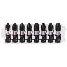 BOSCH 2608522323 Impact Control Set 8 biti PH1 PH2 PH3 PZ2 PZ3 25 mm