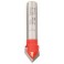 2608629369 BOSCH Freza de canelat in forma de V 8x12.7x10x44.5 mm