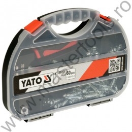 YATO Set cleste si piulite nituibile 60 piese