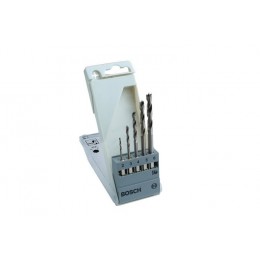 Set 5 burghie pentru lemn 1/4" BOSCH