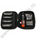 BLACK DECKER Set 56 piese surubelnita cu clichet si biti A7104