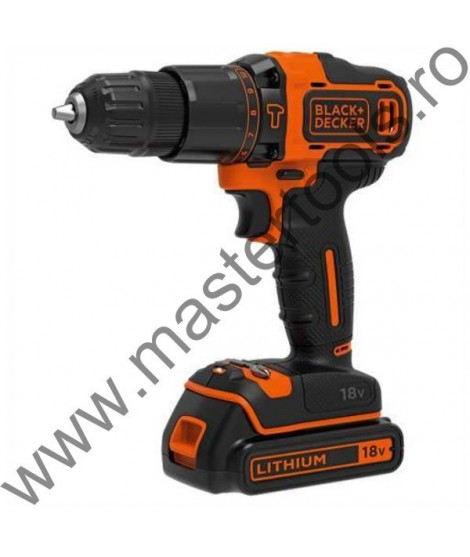 BLACK DECKER Masina de gaurit cu percutie 18V  BDCHD18