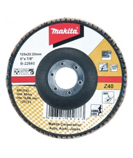 B-22816 MAKITA Disc lamelar, 125 x 22.23 mm, granulatie Z120