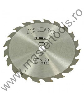 BLACK DECKER Panza de ferastrau circular 190x16mm 20T X13140