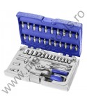 EXPERT FACOM Trusa tubulare si accesorii prindere patrat 1/4 42 piese
