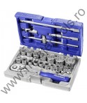 EXPERT FACOM Trusa tubulare si accesorii prindere patrat 1/2 22 piese