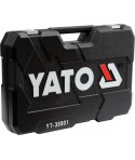 YATO YT-38901 Trusa tubulare, chei combinate si antrenor clichet 122 piese
