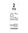 YATO Cuplaj pentru furtun tip mama 6x10 mm 2 bucati