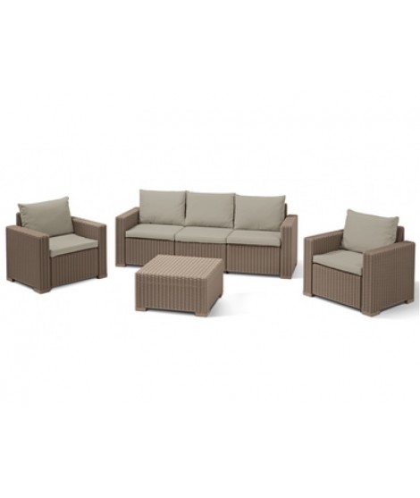 CURVER Set mobilier gradina cu canapea 3 persoane Orlando