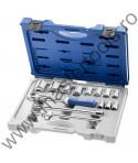 EXPERT FACOM Trusa 14 tubulare si accesorii prindere patrat 1/2