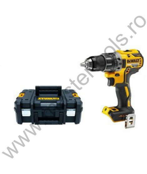 DEWALT Masina compacta de gaurit si insurubat cu motor fara perii 18V XR Li-Ion fara acumulatori si incarcator