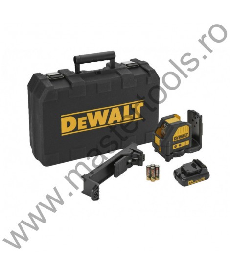 DEWALT Nivela laser in cruce autonivelanta 10.8V FASCICUL ROSU - EU 4 baterii AA