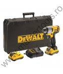 DEWALT Masina de insurubat cu impact si 2 acumulatori XR Li-Ion de 10.8V cu 2.0Ah DCF815D2