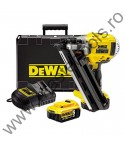 DEWALT Pistol de batut cuie de 18V cu RapidCycle cu 2 acumulatori 5Ah si incarcator DCN695P2