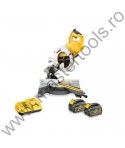 DEWALT Fierastrau circular cu taiere inclinata 250mm 54V cu acumulatori si incarcator DCS778T2