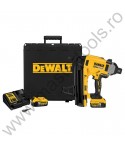 DEWALT Set pistol de fixare C5 pentru profile gips-carton - Sina scurta cu acumulatori incarcator si valiza