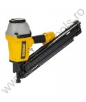 DEWALT Pistol pneumatic de batut cuie cu magazie in unghi de 33 de grade ideal pentru utilizare prelungita in medii extreme