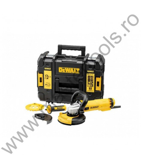 DEWALT Polizor unghiular 1500W 125mm si set pentru curatarea suprafetei betonului