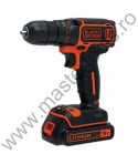 BLACK DECKER Masina de insurubat si gaurit 18 V kitbox BDCD18