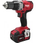 FLEX DD 2G 18.0/2.5 Set Masina gaurit cu acumulator Li-ion 18 V,2.5 Ah