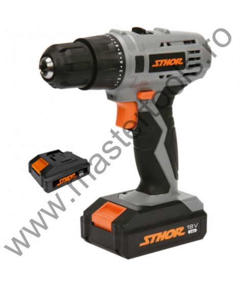 STHOR 78972 Autofiletanta doi acumulatori litiu 18V 22Nm