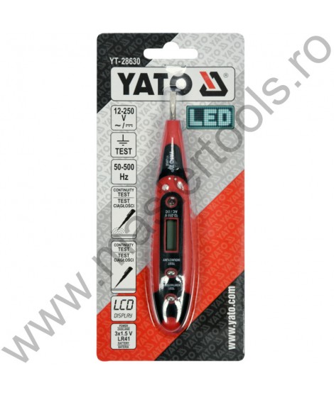 YATO Tester digital tensiune electrica 12-250V