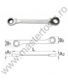 UNIOR Cheie combinata forjata cu clichet 170/2, 6 x 8 mm