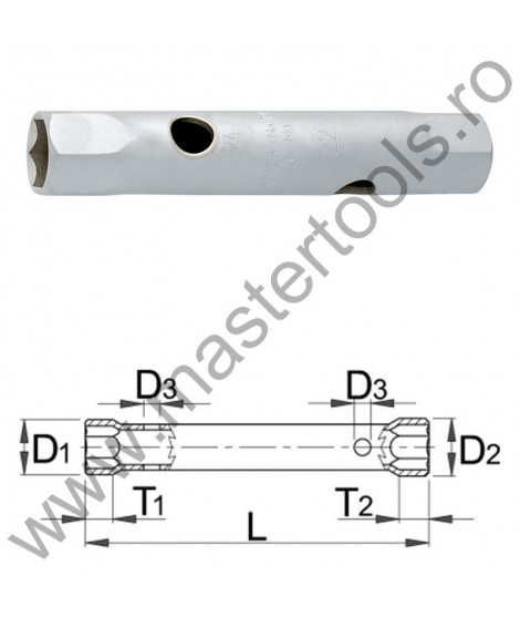 UNIOR Cheie tubulara teava 215/2, 6 x 7 mm