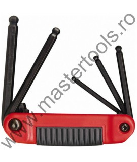 EKLIND Set 6 chei locas hexagonal cu cap sferic tip briceag