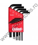 EKLIND Set 11 chei locas hexagonal scurte in suport de plastic