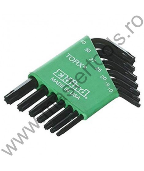 EKLIND Set 7 chei locas cu profil TX in suport de plastic