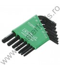 EKLIND Set 7 chei locas cu profil TX in suport de plastic