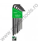 EKLIND Set 7 chei locas cu profil TX si cap sferic in suport de plastic