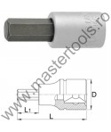 UNIOR Capat cheie tubulara cu profil hexagonal exterior 3/8" - 236/2HX, 4 mm
