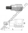 UNIOR Capat cheie tubulara de impact cu profil ZX exterior 1/2" - 192/2ZX, M 5