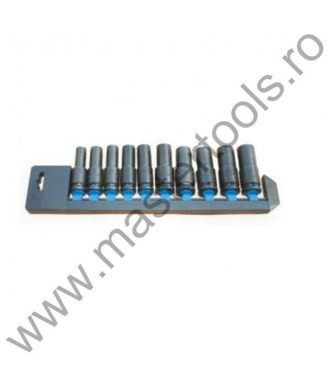 OZAT Trusa capete tubulare de impact lungi 1/2" 10-19 mm 10 piese