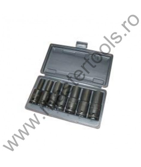 USET-031 OZAT Trusa capete tubulare de impact cu inel de retinere 1/2" 8-19 mm 7 piese