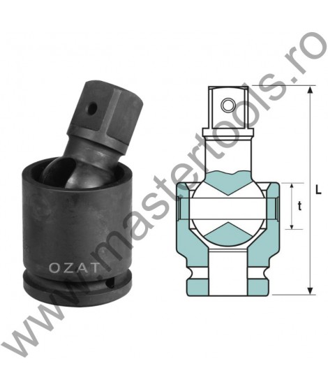 OZAT Intermediar cardanic de impact 1"