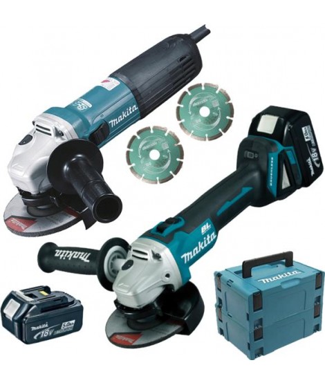 MAKITA polizor unghiular 125mm acumulatori Li-ion DGA506RTJ GA5040RKDJ
