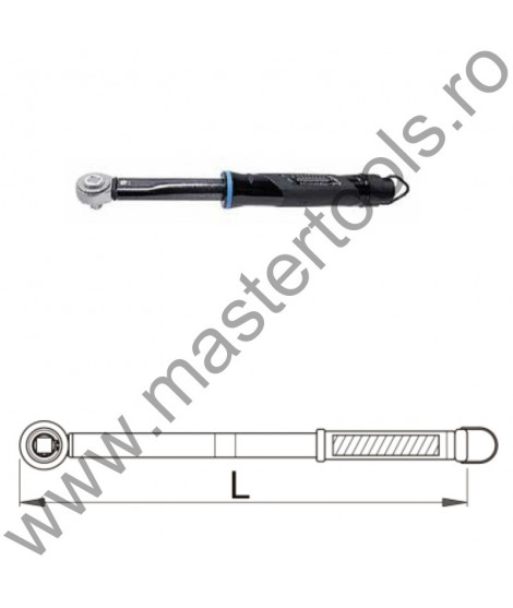 UNIOR Cheie dinamometrica reglaj declansator 263, 12-60Nm, 3/8", 328mm