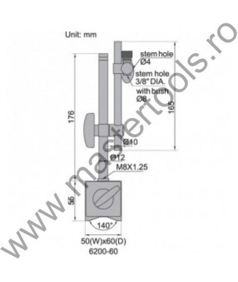 INSIZE Suport magnetic pentru ceas comparator - 6200