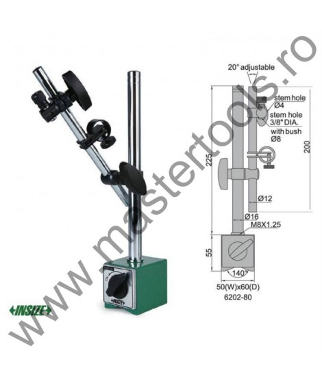 INSIZE Suport magnetic pentru ceas comparator - 6202